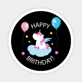 unicorn birthday Magnet